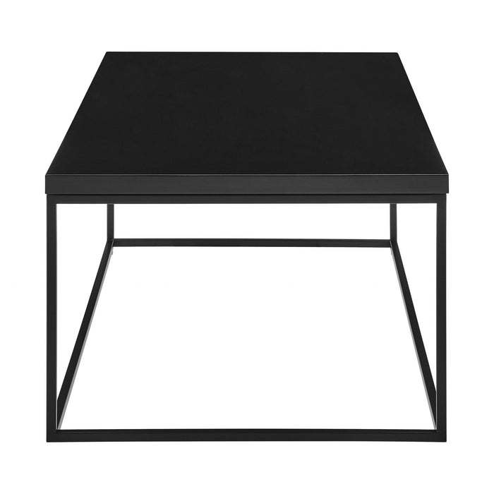 47" Metal Coffee Table - Black
