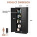 Giga accent kitchen pantry cabinet with four adjustable shelves and heavy-duty freestanding design for organized storage