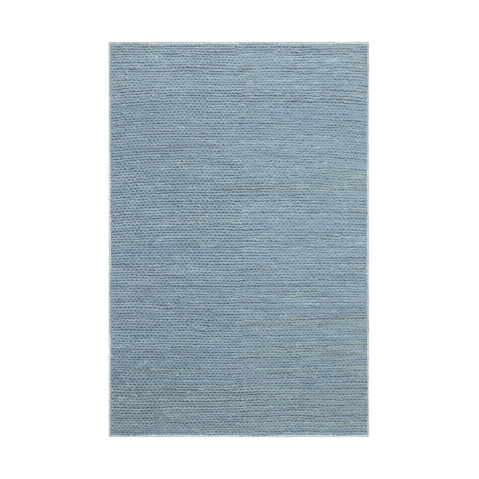 8' x 10' Wool Handmade Stain Resistant Area Rug - Light Blue