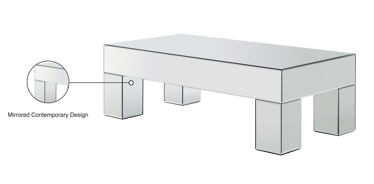 Lainy - Coffee Table - Pearl Silver