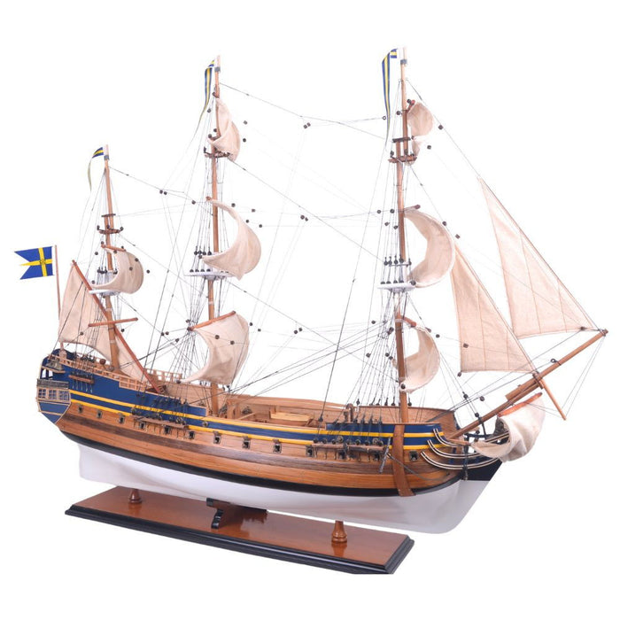 Hand Painted Model Boat (624639) - Light Brown / Beige