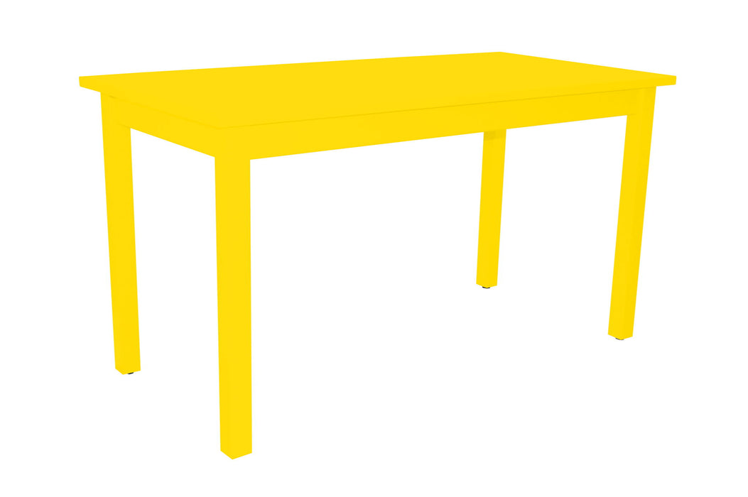 60" Solid Wood Dining Table - Yellow