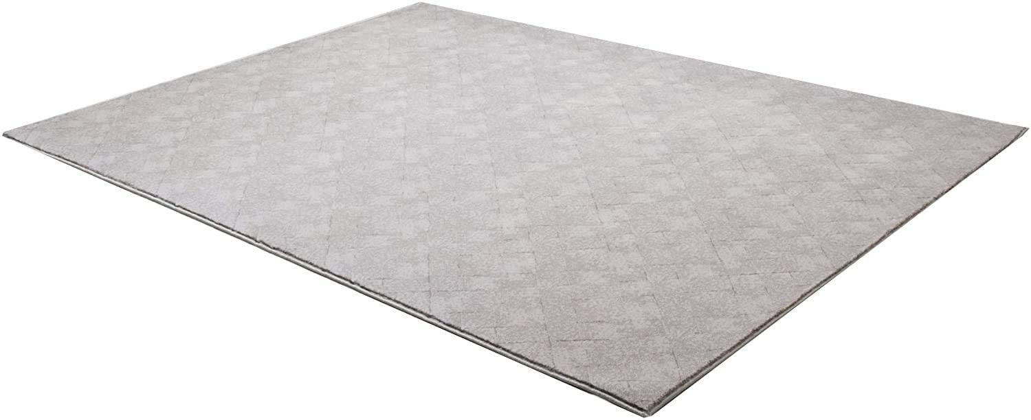 8' x 11' Distressed Diamonds Area Rug - Gray