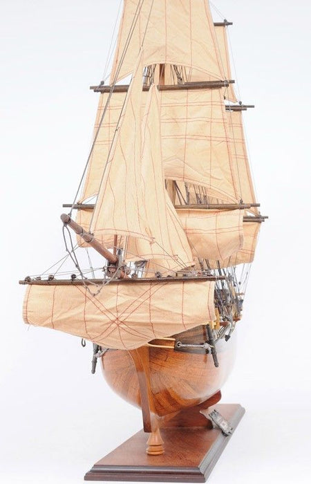 Hand Painted HMS Bounty 1787 Model Boat - Brown