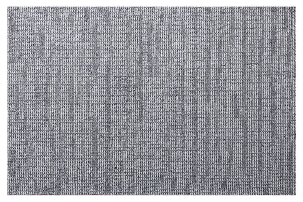 9' x 12' Wool Hand Woven Rectangle Area Rug - Gray