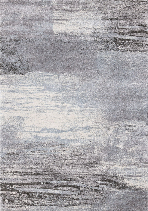 8' X 11' Abstract Area Rug (660038) - White / Gray