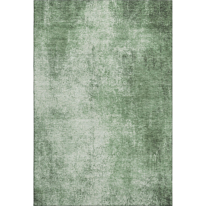 10' X 14' Abstract Washable Area Rug With UV Protection (707605) - Green / Gray