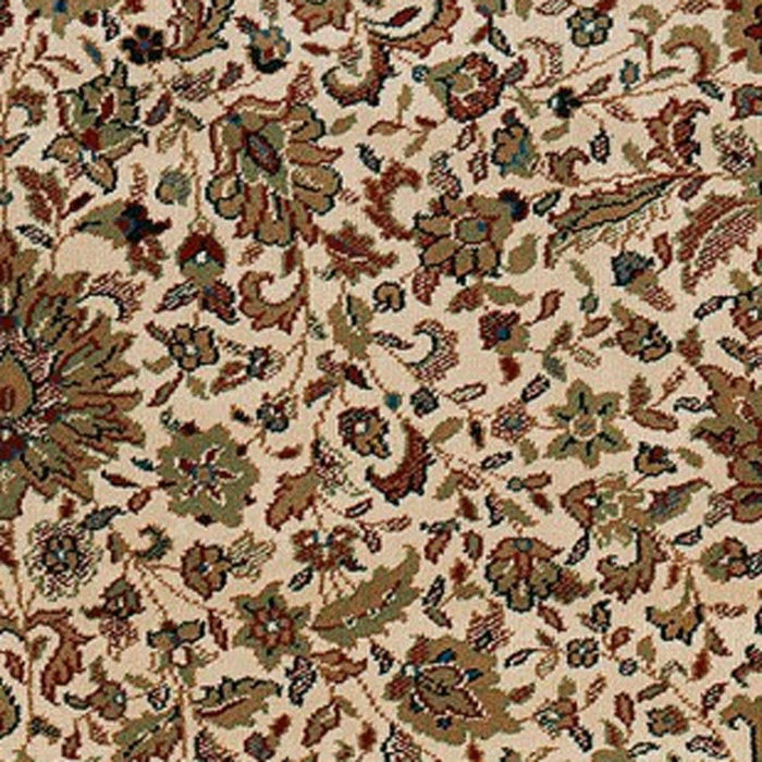 5' X 8' Oriental Area Rug - Ivory And Green