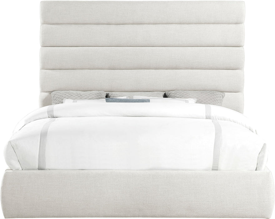 Adam - Linen Fabric Bed With 70.5" Headboard