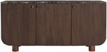 Meridian Furniture Cressa mango wood sideboard with sleek design and multiple storage compartments for modern living spaces.