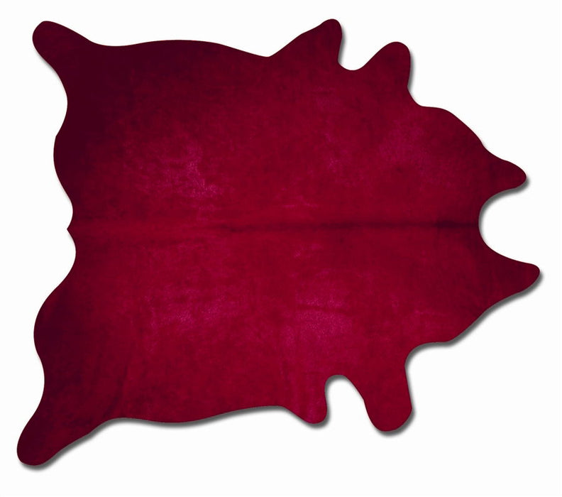 72" x 84" Cowhide Rug - Burgundy