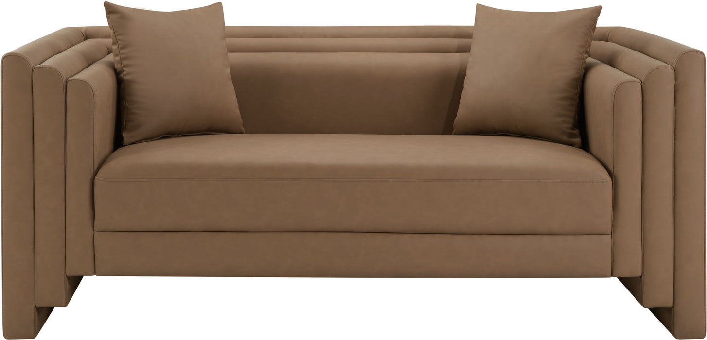 Everett - Vegan Leather Upholstered Loveseat