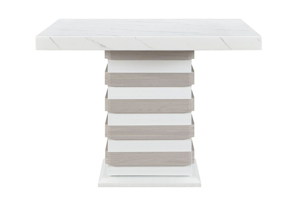 D2507 - Bar Table With Hidden Storage In The Base - White