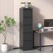 Giga steel vertical filing cabinet with lock, designed for A4, legal, and letter size documents, featuring multiple drawers.