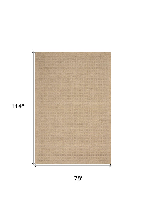 7' X 10' Wool Area Rug (553456) - Taupe