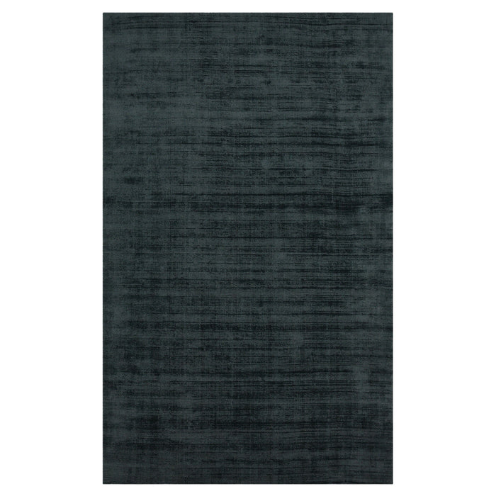 4' X 6' Abstract Hand Woven Area Rug - Charcoal And Black