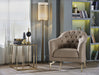 Pair of Bellona Montego accent chairs with plush upholstery and modern design, shown in a living room setting.