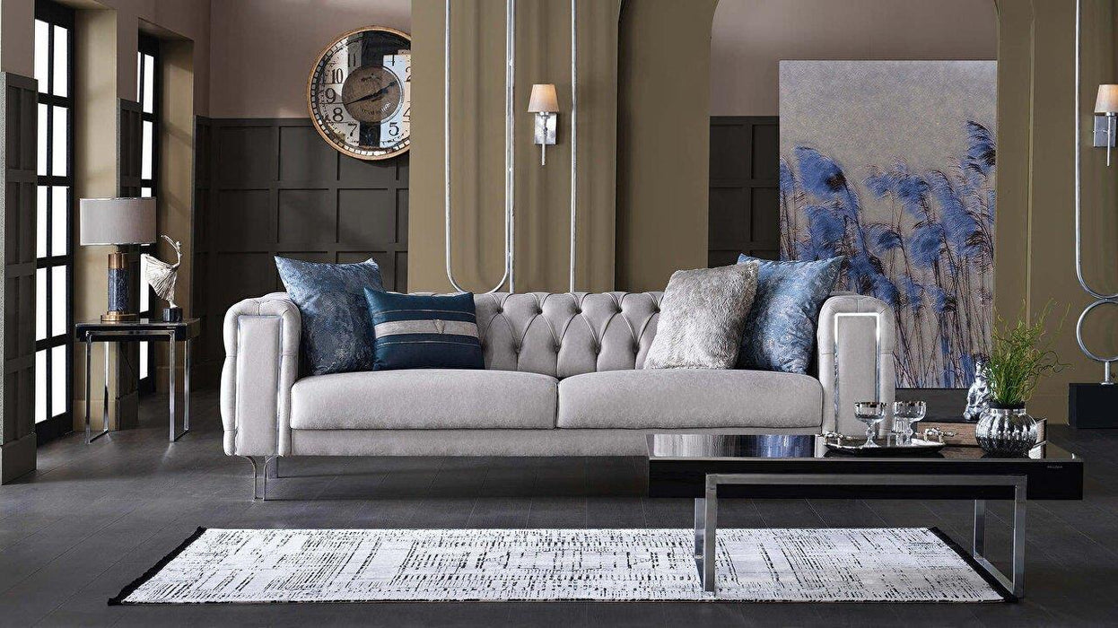 Bellona Montego accent chair with plush upholstery and wooden legs, showcasing a modern design in a living room setting.