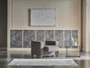 Bellona Parma armchair with plush fabric upholstery and wooden legs, showcasing a modern, comfortable seating design.