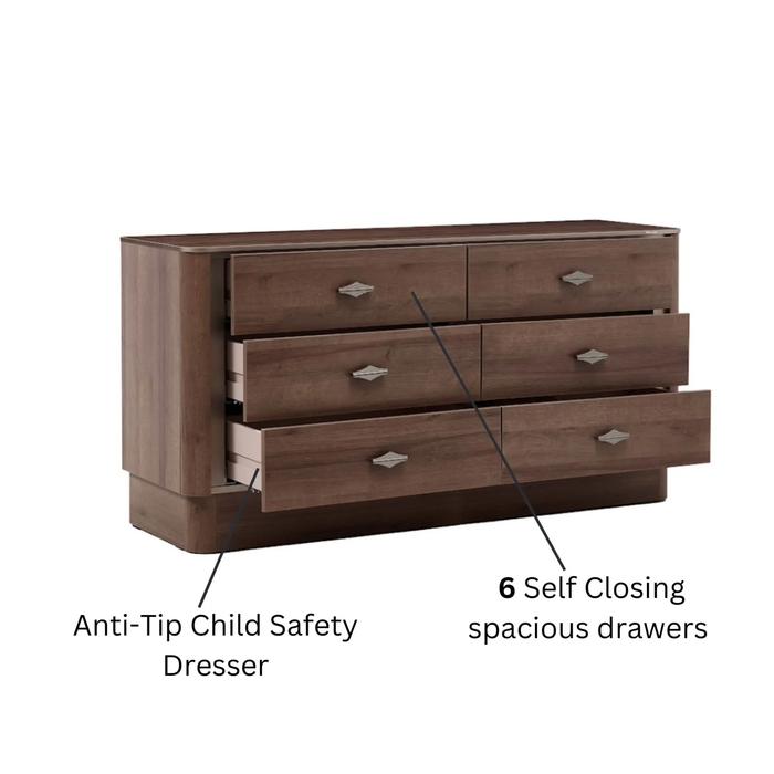 Bellona Mirante Luxe cream bedroom set with storage drawers, queen and king size, modern design for elegant bedrooms.