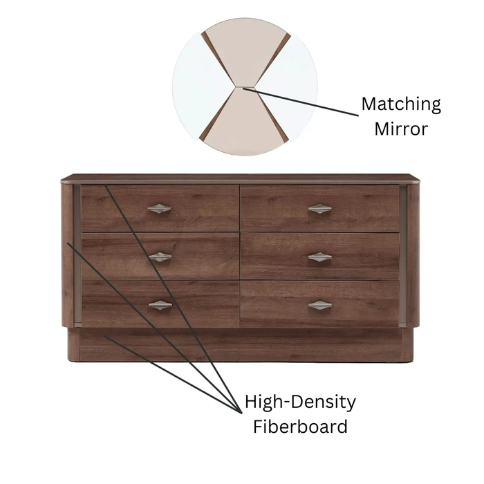 Bellona Mirante Luxe cream bedroom set with queen and king size storage beds, including matching dressers and nightstands.
