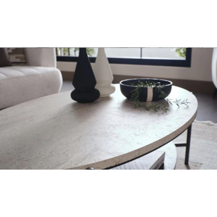 Bellona Mona coffee table with a sleek wooden surface and modern design, perfect for living room decor.
