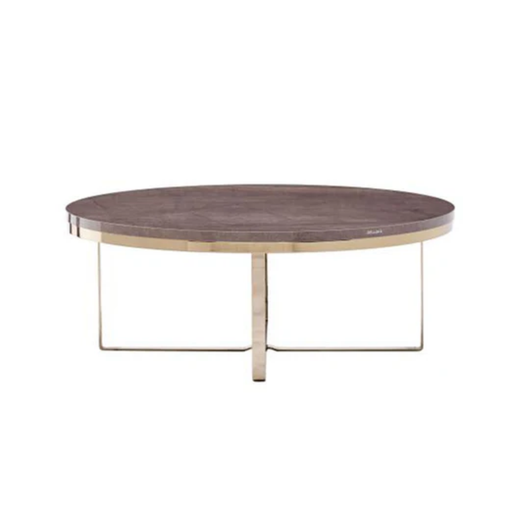 Bellona Veronica round coffee table with a sleek surface and modern design, featuring a sturdy base and smooth finish.