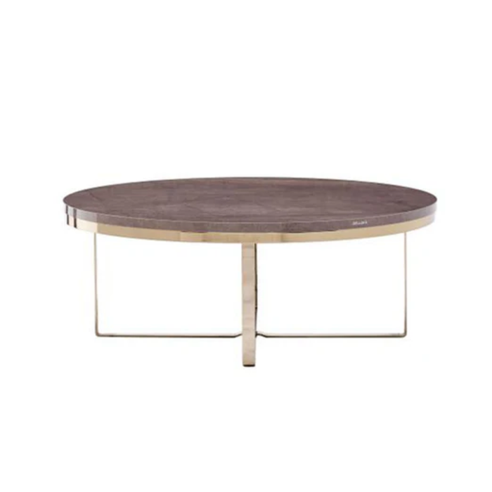 Bellona Veronica round coffee table with a sleek surface and modern design, featuring a sturdy base and smooth finish.