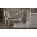 Bellona Gravita dining room set with expandable table, six chairs, buffet, and mirror in a modern, stylish design.