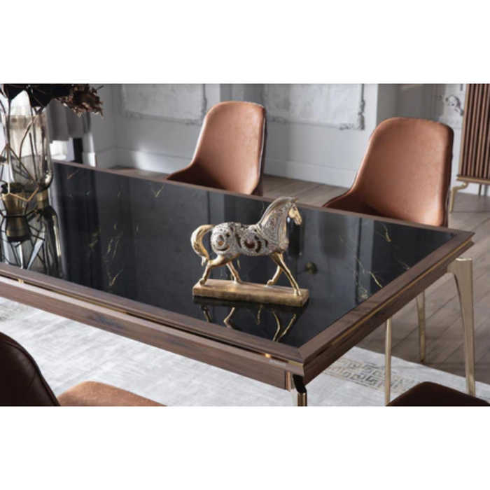 Bellona Montego dining table set with three pieces, featuring a modern design and wooden finish for stylish kitchen or dining room use.