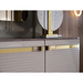 Bellona Veronica dresser with matching mirror, featuring a sleek wooden finish and modern design for stylish bedroom storage.