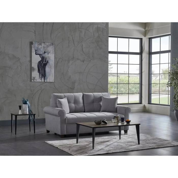 Bellona Mocca P Kol living room set featuring a sofa and armchair in a cozy, modern design with plush upholstery