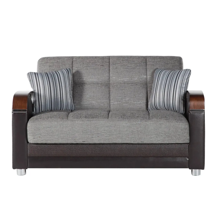 Bellona Luna living room set featuring modern sofa and armchair with neutral upholstery and sleek design.