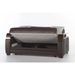 Bellona Natural Living Room Set featuring beige sofa, armchair, and coffee table arranged in a cozy living space.