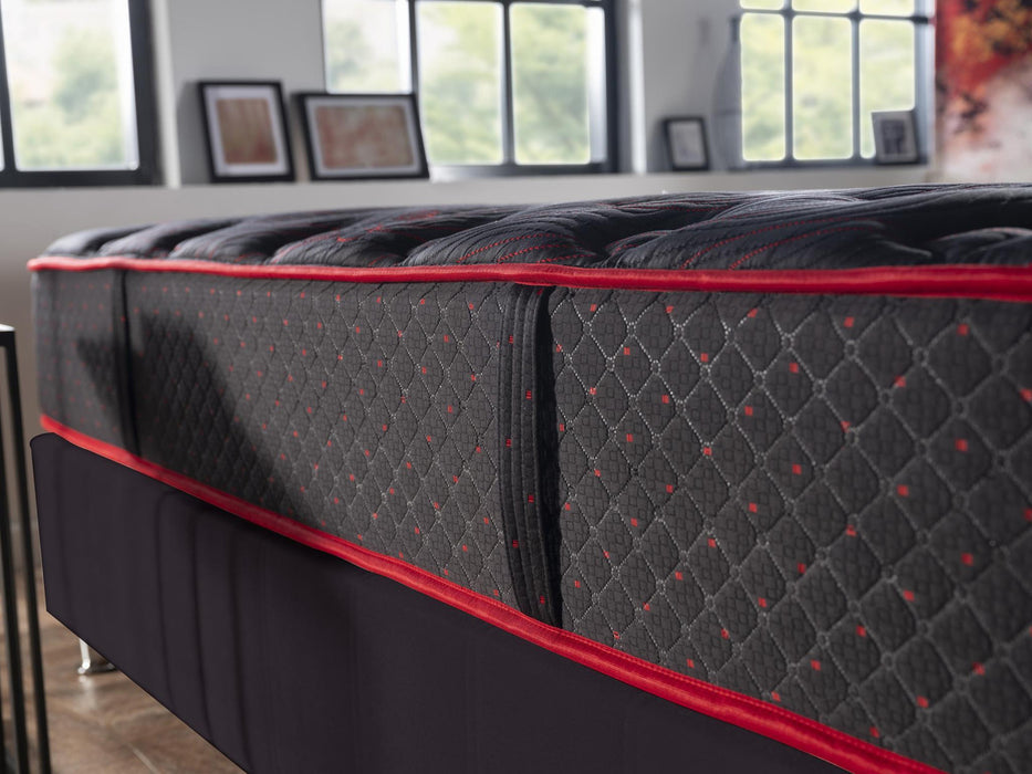 Bellona Romance mattress with plush fabric cover, showcasing its luxurious surface and supportive design for comfortable sleep.