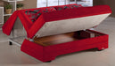 Bellona Twist Love Seat sofa, reclining loveseat with plush fabric, featuring a modern design and comfortable seating.