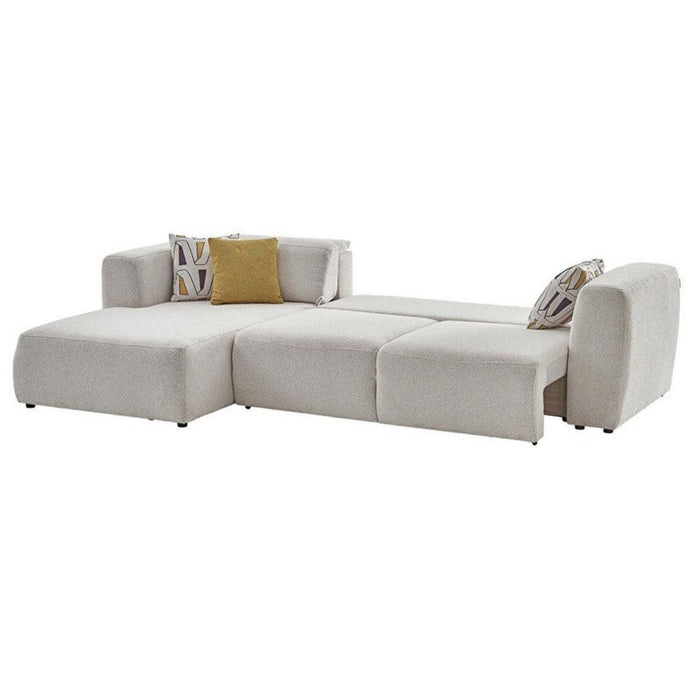 Bellona Picasso left-facing sectional with five pieces, featuring modern upholstery and plush cushions for stylish comfort.