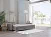 Bellona Mocca sectional sofa with three connected sections, featuring plush cushions and modern design in a cozy living room setting.
