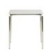 Bellona Plaza Ivory side table with sleek design, featuring a smooth surface and modern style for living room or bedroom decor.