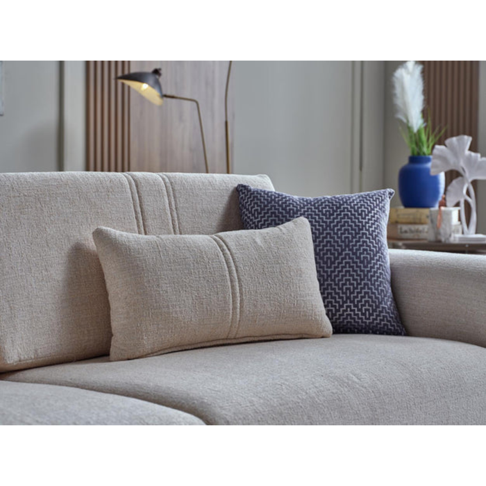 Bellona Mirante 3-seat sleeper sofa with plush fabric and modern design, shown in a living room setting.