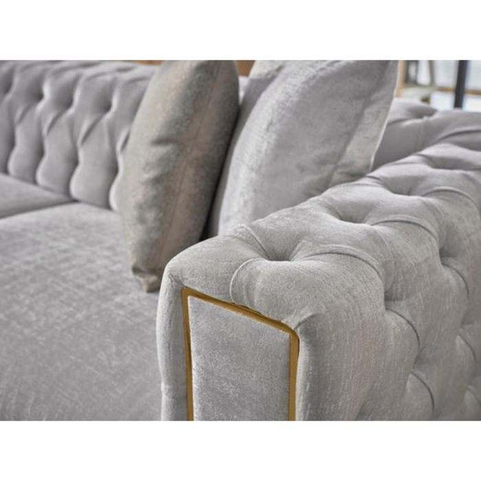 Bellona Montego 3-seat sleeper sofa with modern design, featuring plush fabric upholstery and a fold-out bed for versatile seating.