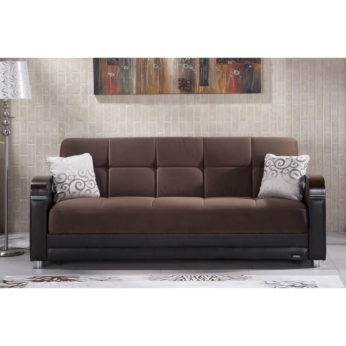 Bellona Luna living room sleeper sofa with plush fabric and modern design, shown in a stylish, comfortable setup.