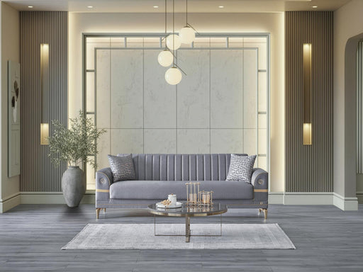 Bellona Royal 3-seat sleeper sofa with plush fabric and modern design, shown in a stylish living room setting.