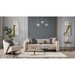 Bellona Veronica 3-seat sleeper sofa with plush fabric and modern design, shown in a stylish living room setting.