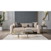 Bellona Veronica 3-seat sleeper sofa with fabric upholstery, featuring a modern design and spacious seating for living rooms.