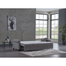 Bellona Mocca P Kol stationary sofa with plush cushioned seats and wooden armrests, in a cozy living room setting