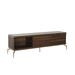 Bellona Montego TV stand with open shelves and storage compartments, made of wood with a modern design.