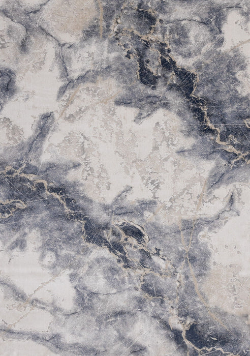 8' X 11' Abstract Area Rug (661365) - Blue / Cream / Gray
