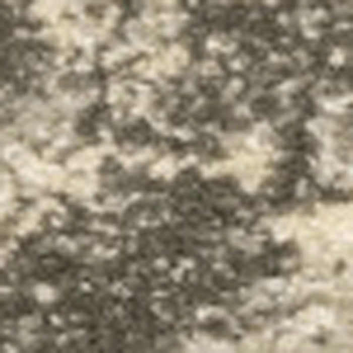 6' x 9' Oriental Power Loom Stain Resistant Area Rug - Gray Ivory Beige And Taupe