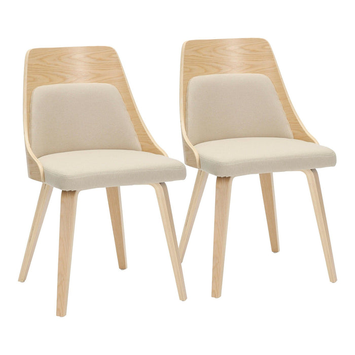 Anabelle - Bent Wood Chair (Set of 2) - Natural Base